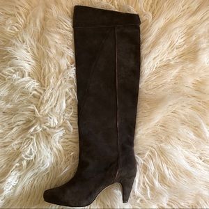 Diesel Gray Suede Boots
